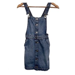 H&M Divided Denim Overall Dress Size 2